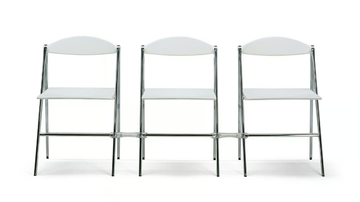 DONALD - Folding die cast aluminium chair by Poltrona Frau - view 3
